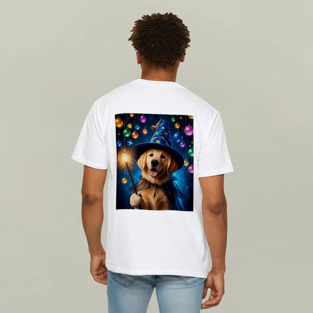 Golden Retriever Wizard Dog Magic Sparkle – T-Shirts