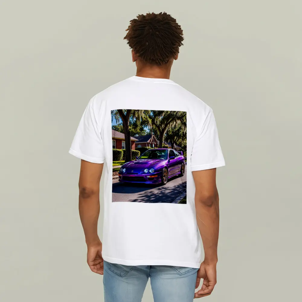 Purple Acura Integra Type R Suburban Street – T-Shirts