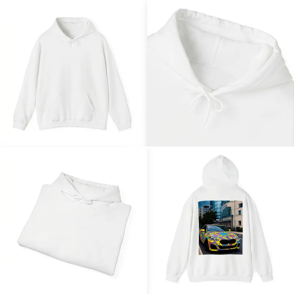 BMW 2 Series Psychedelic Art Wrap City – Hoodies