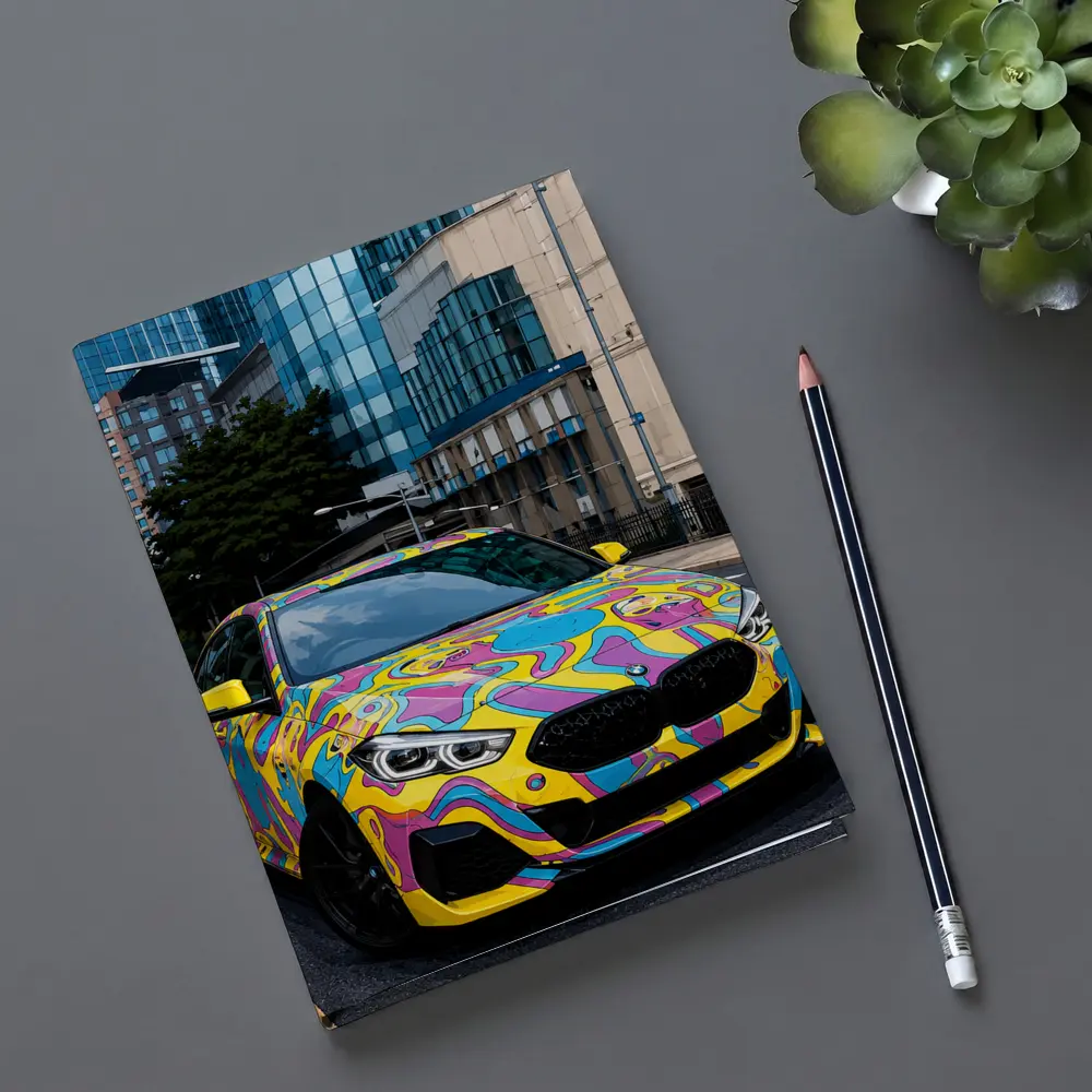 BMW 2 Series Psychedelic Art Wrap City – Notebooks