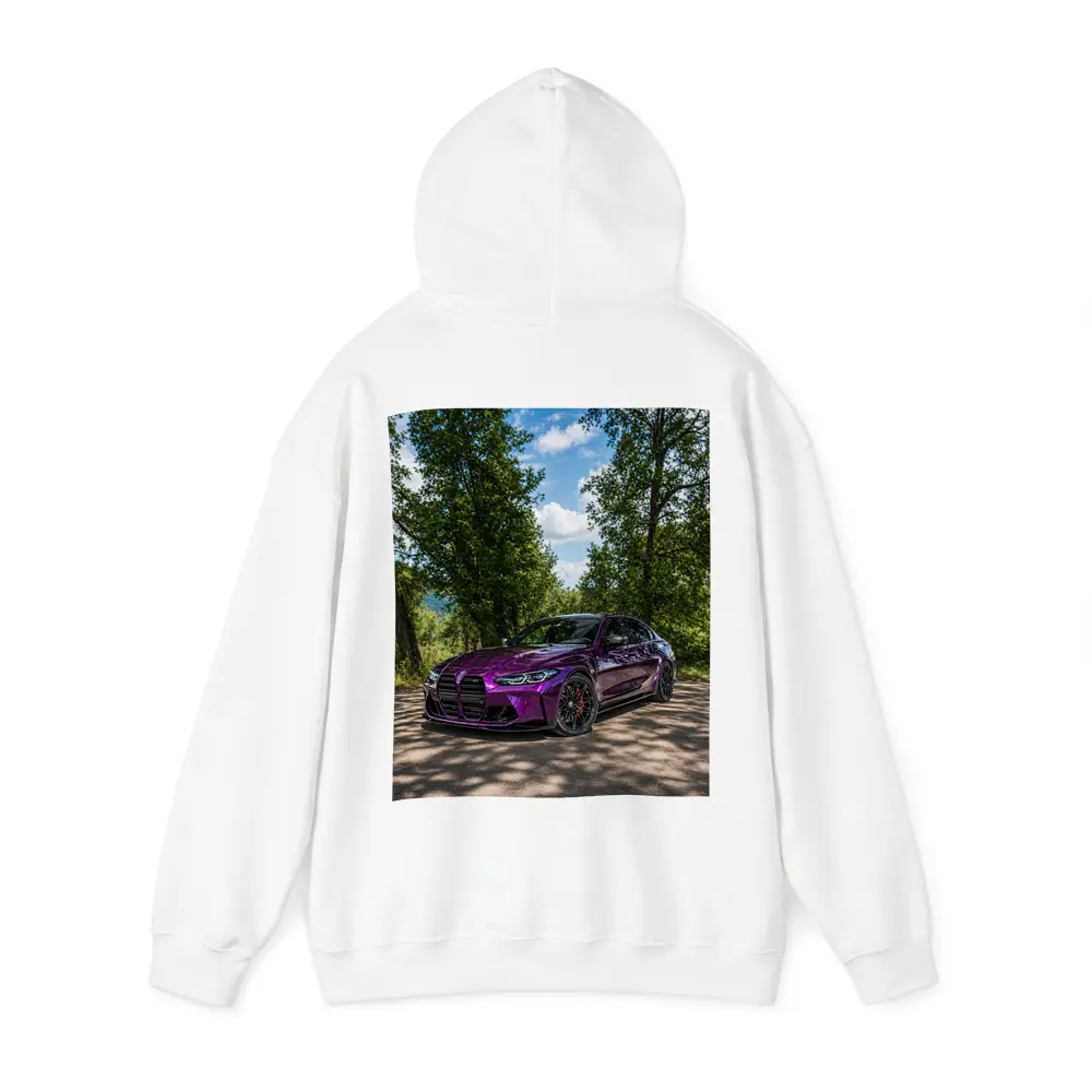 Purple BMW M3 Competition Sedan Forest Road – Hoodies