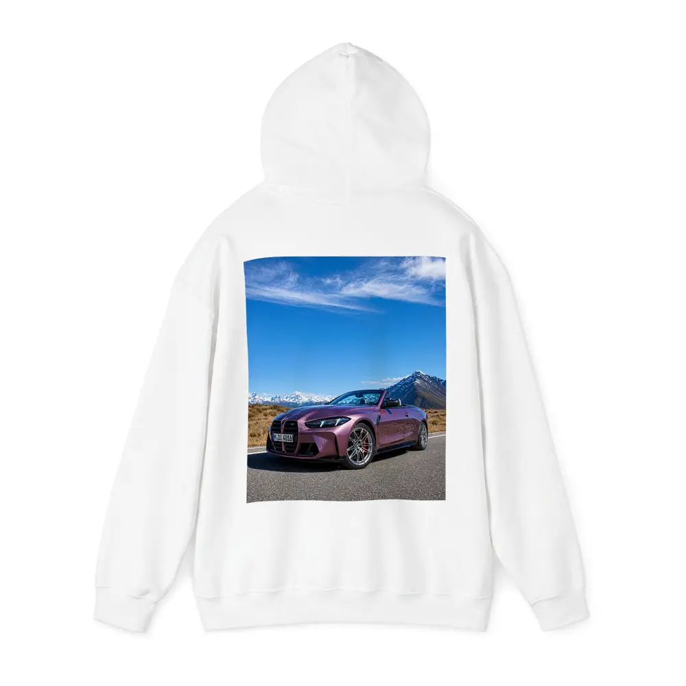 BMW M4 Convertible Purple Mountain Road – Hoodies