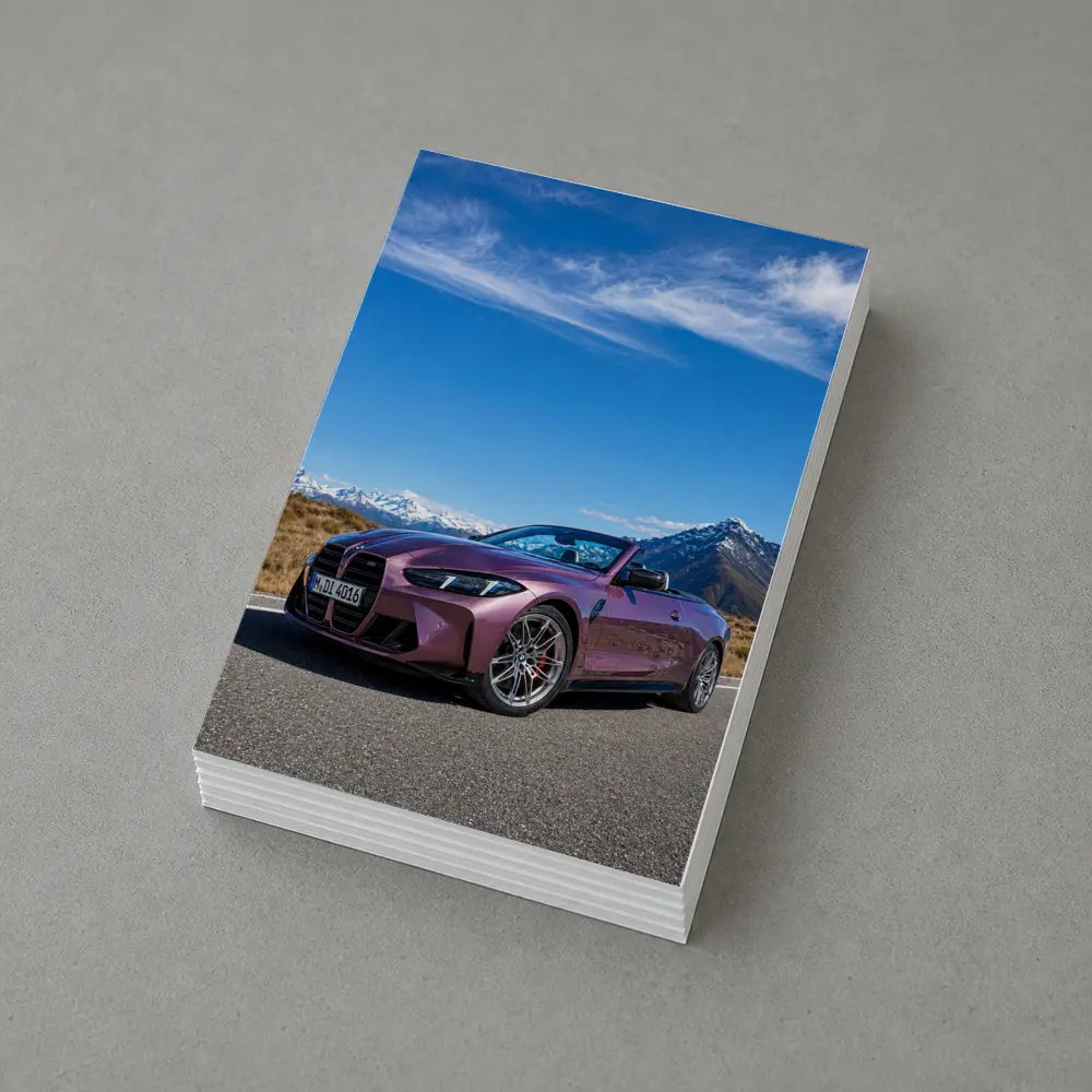 BMW M4 Convertible Purple Mountain Road – Postcards