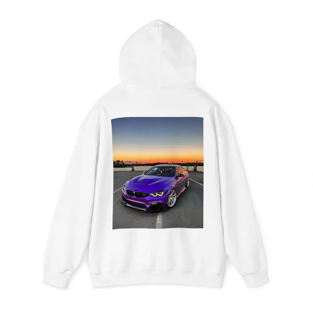 Purple BMW M4 Coupe Sunset Sky – Hoodies