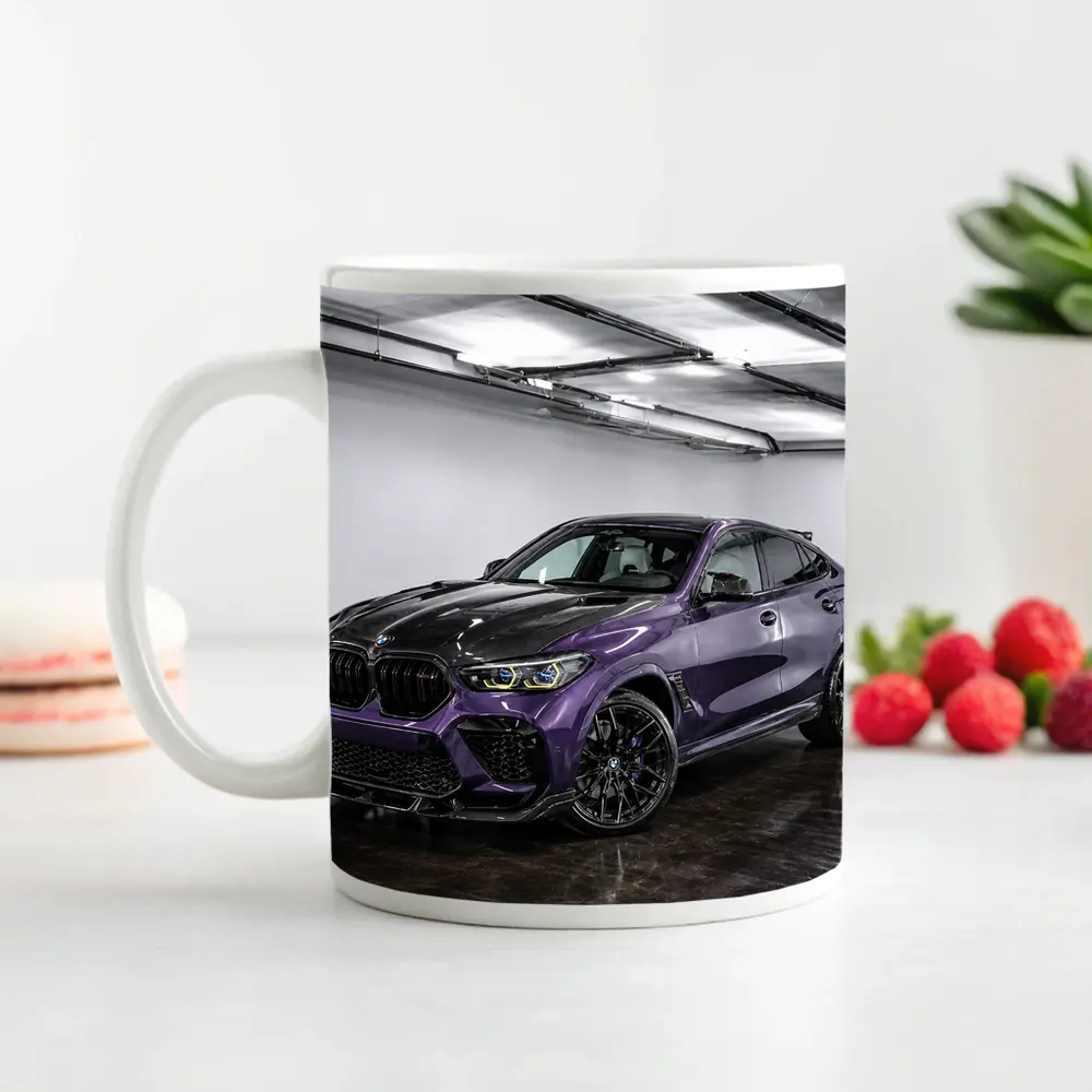 BMW X6 M Purple Carbon Body Indoor Garage – Mugs