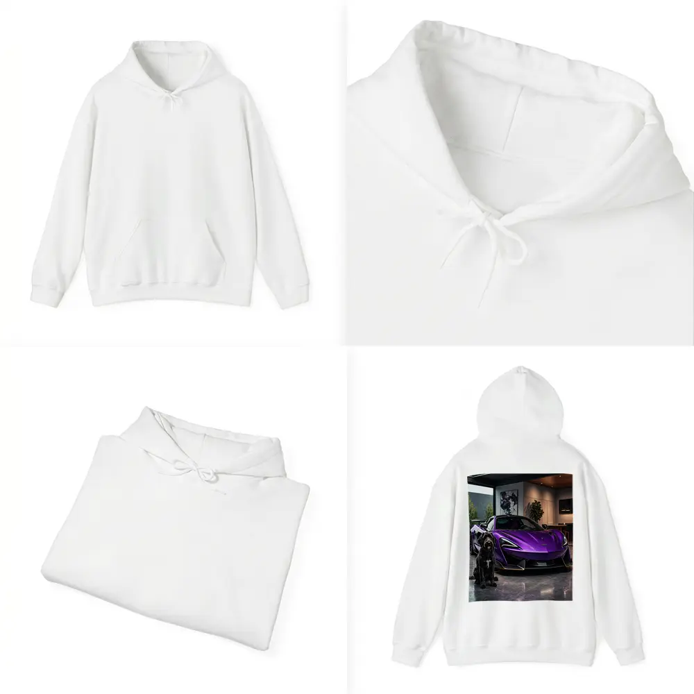 Purple McLaren 600LT Dog Luxury Garage – Hoodies