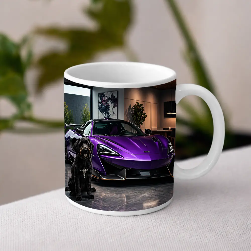Purple McLaren 600LT Dog Luxury Garage – Mugs
