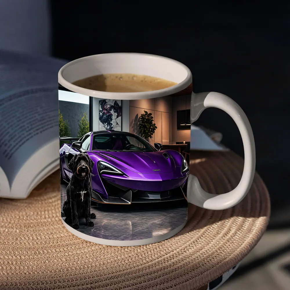 Purple McLaren 600LT Dog Luxury Garage – Mugs