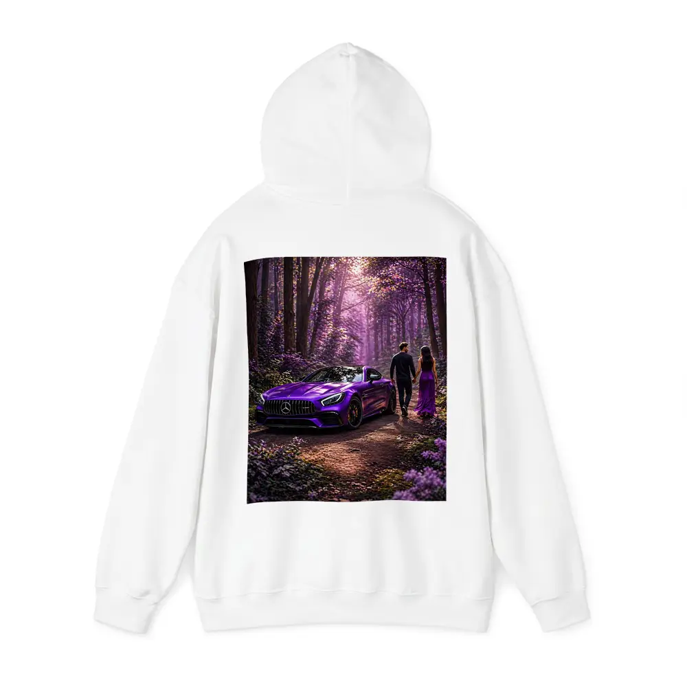 Purple Mercedes AMG GT Forest Couple – Hoodies