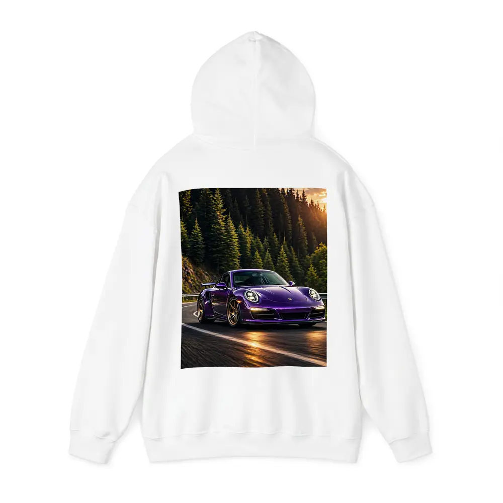 Purple Porsche 911 Racing Mountain Forest Road – Hoodies