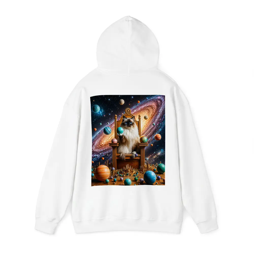 Ragdoll Cat on Throne Galaxy Space – Hoodies