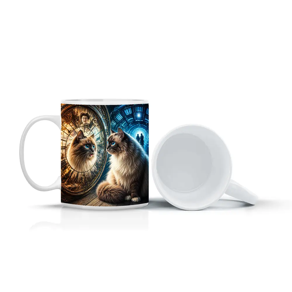 Ragdoll Cat Mystical Clock Portal Fantasy – Mugs