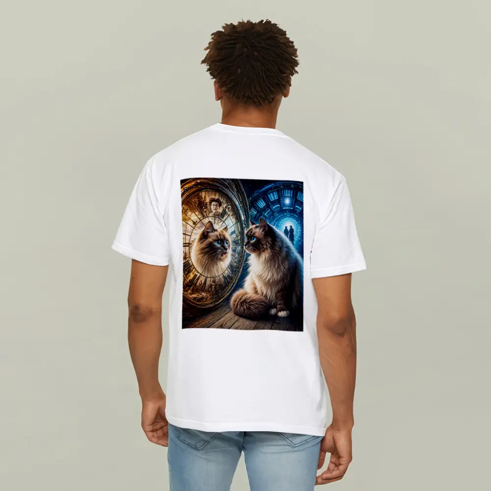 Ragdoll Cat Mystical Clock Portal Fantasy – T-Shirts