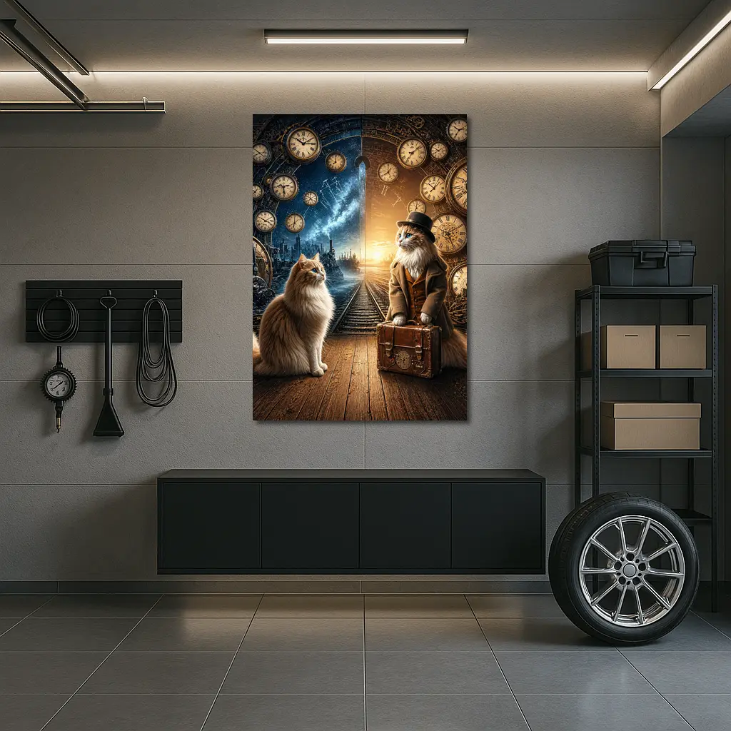 Ragdoll Cats Steampunk Time Travel Adventure – Wall Art