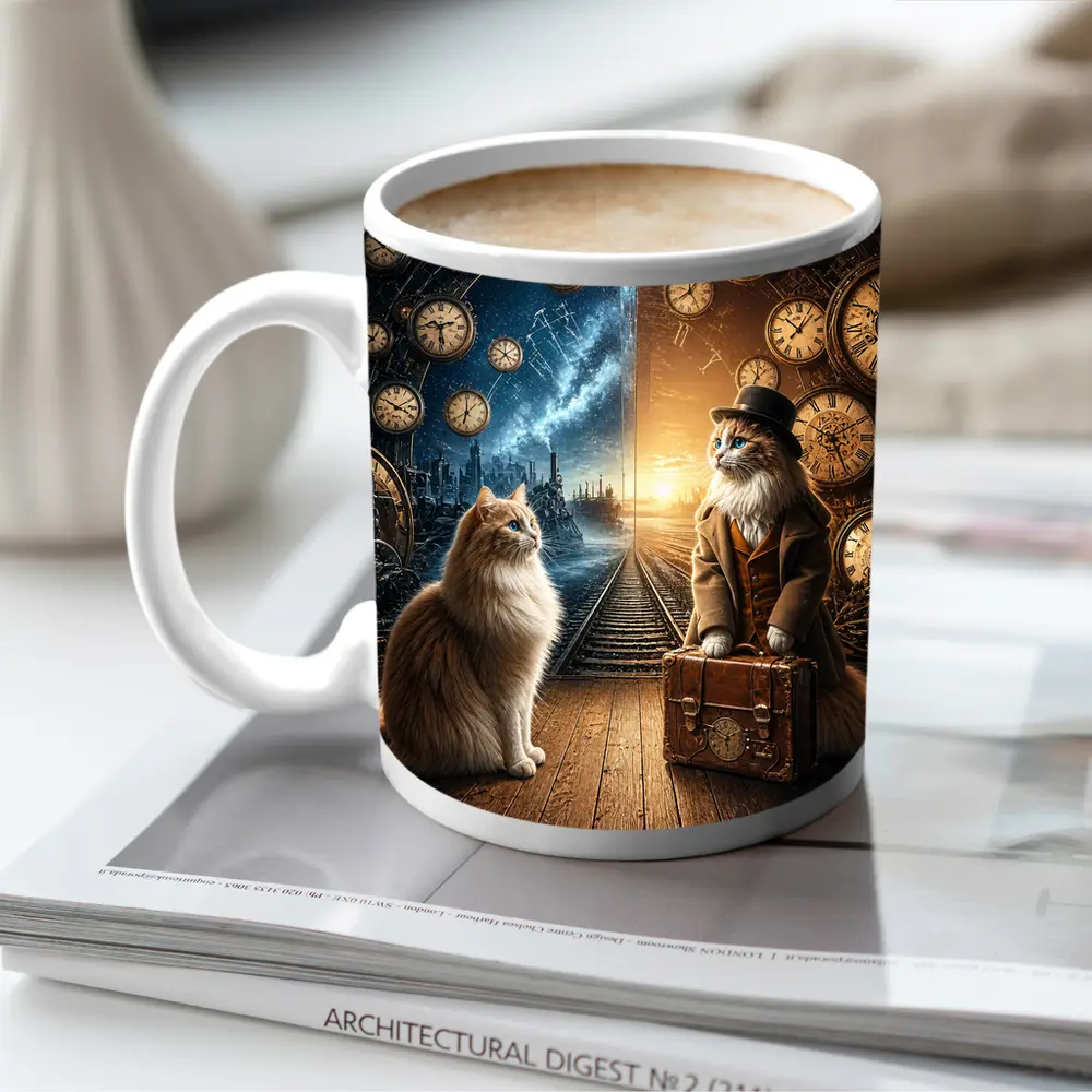 Ragdoll Cats Steampunk Time Travel Adventure – Mugs