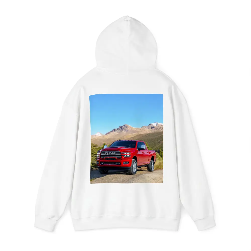 Ram Heavy Duty Truck Mountain Landscape – Hoodies