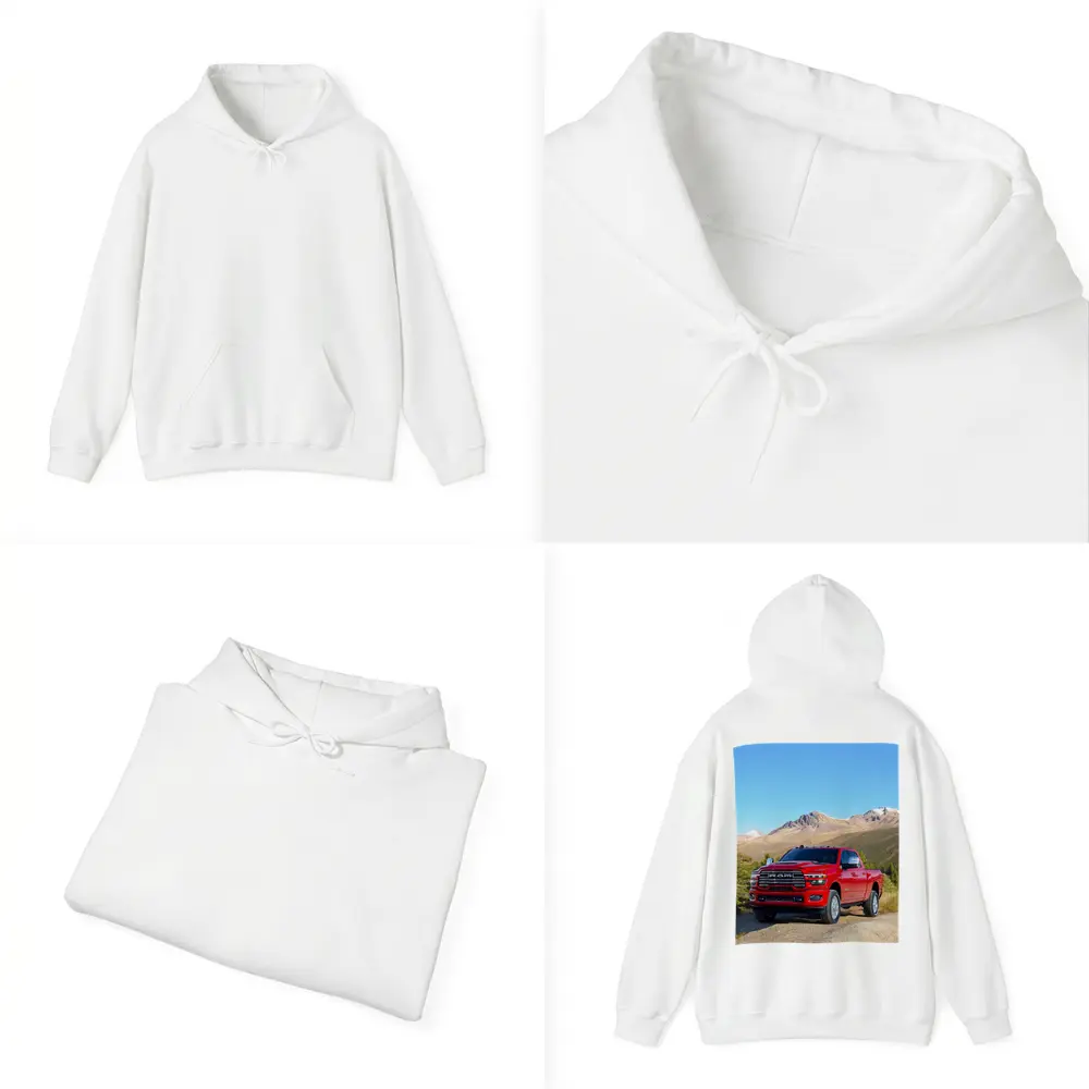 Ram Heavy Duty Truck Mountain Landscape – Hoodies