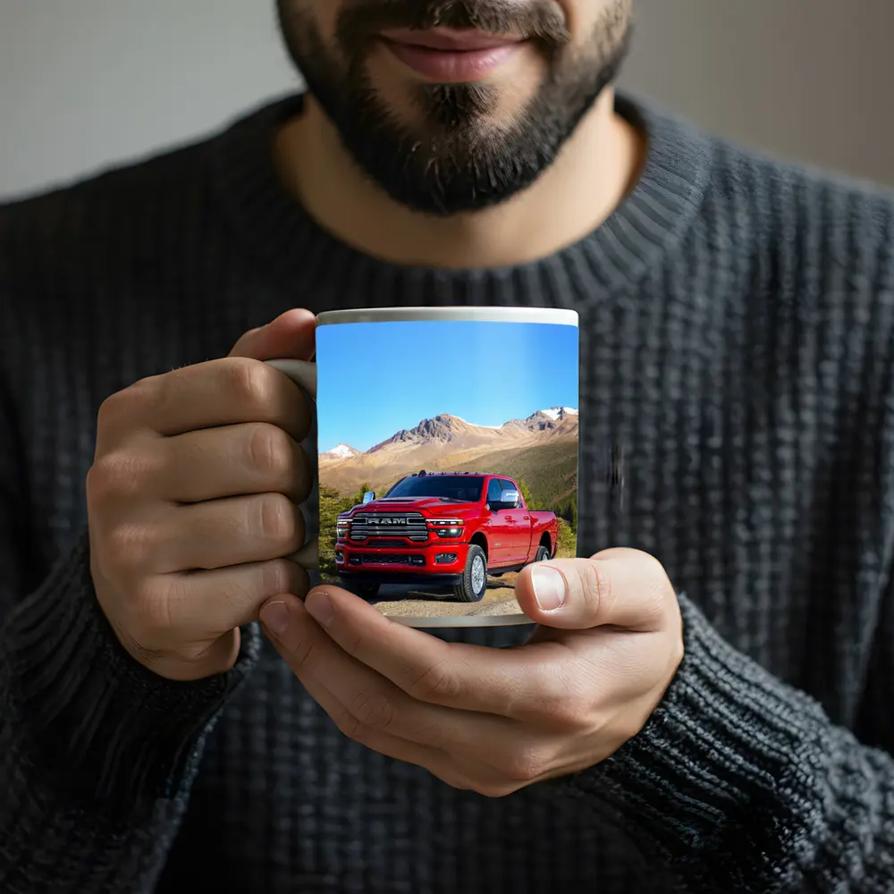 Ram Heavy Duty Truck Mountain Landscape – Mugs