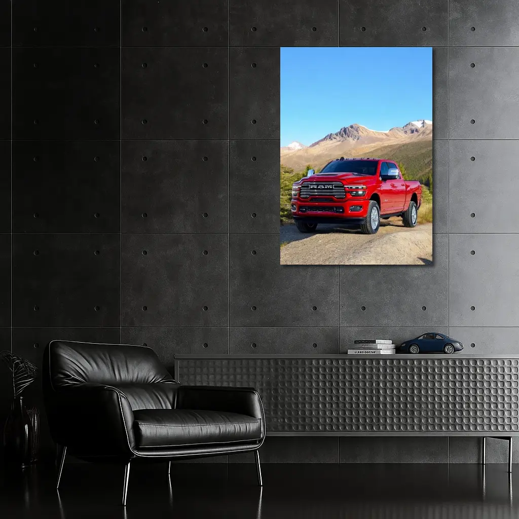 Ram Heavy Duty Truck Mountain Landscape – Wall Art