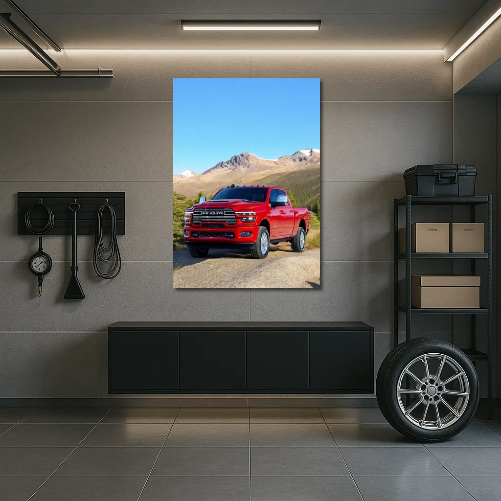 Ram Heavy Duty Truck Mountain Landscape – Wall Art
