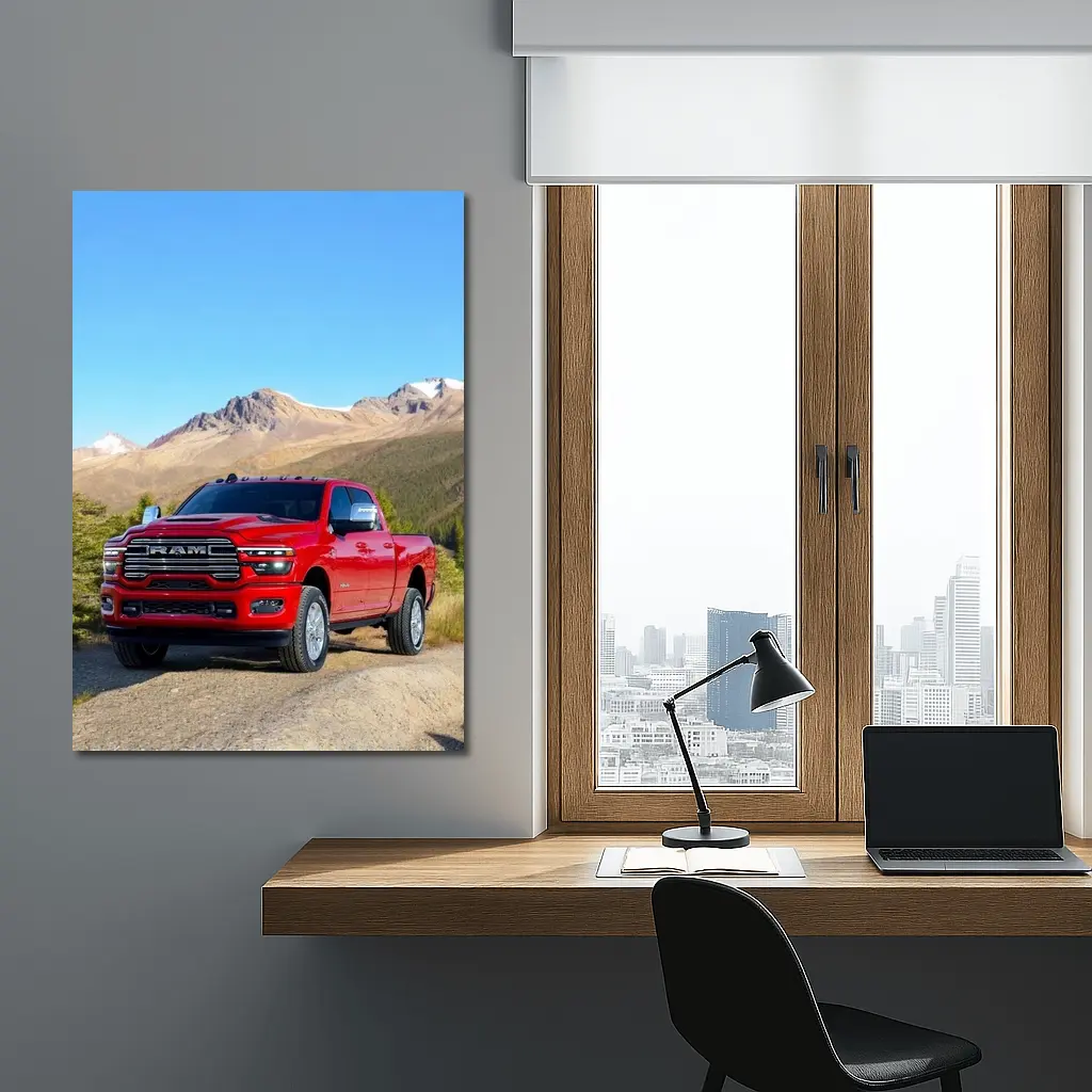 Ram Heavy Duty Truck Mountain Landscape – Wall Art