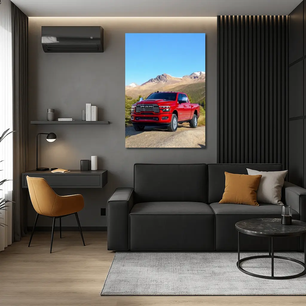 Ram Heavy Duty Truck Mountain Landscape – Wall Art