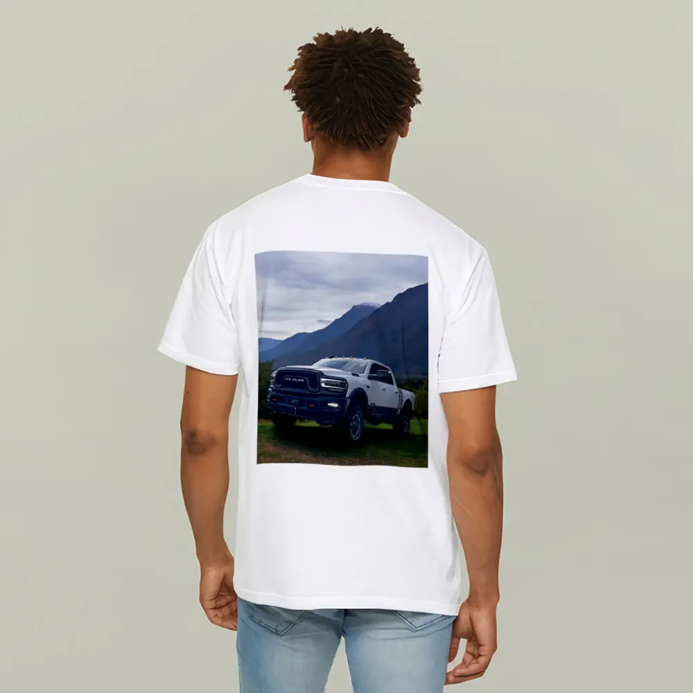 Ram Truck White Mountains Green Meadow – T-Shirts