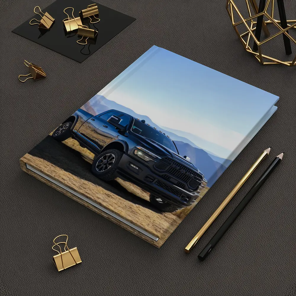 Ram Heavy Duty Truck Black Mountain Landscape – Notebooks
