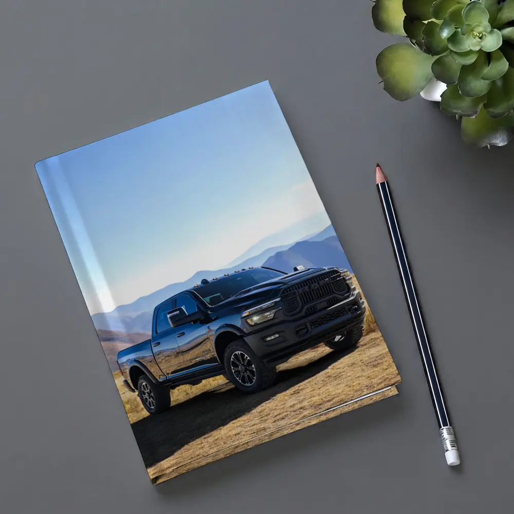 Ram Heavy Duty Truck Black Mountain Landscape – Notebooks