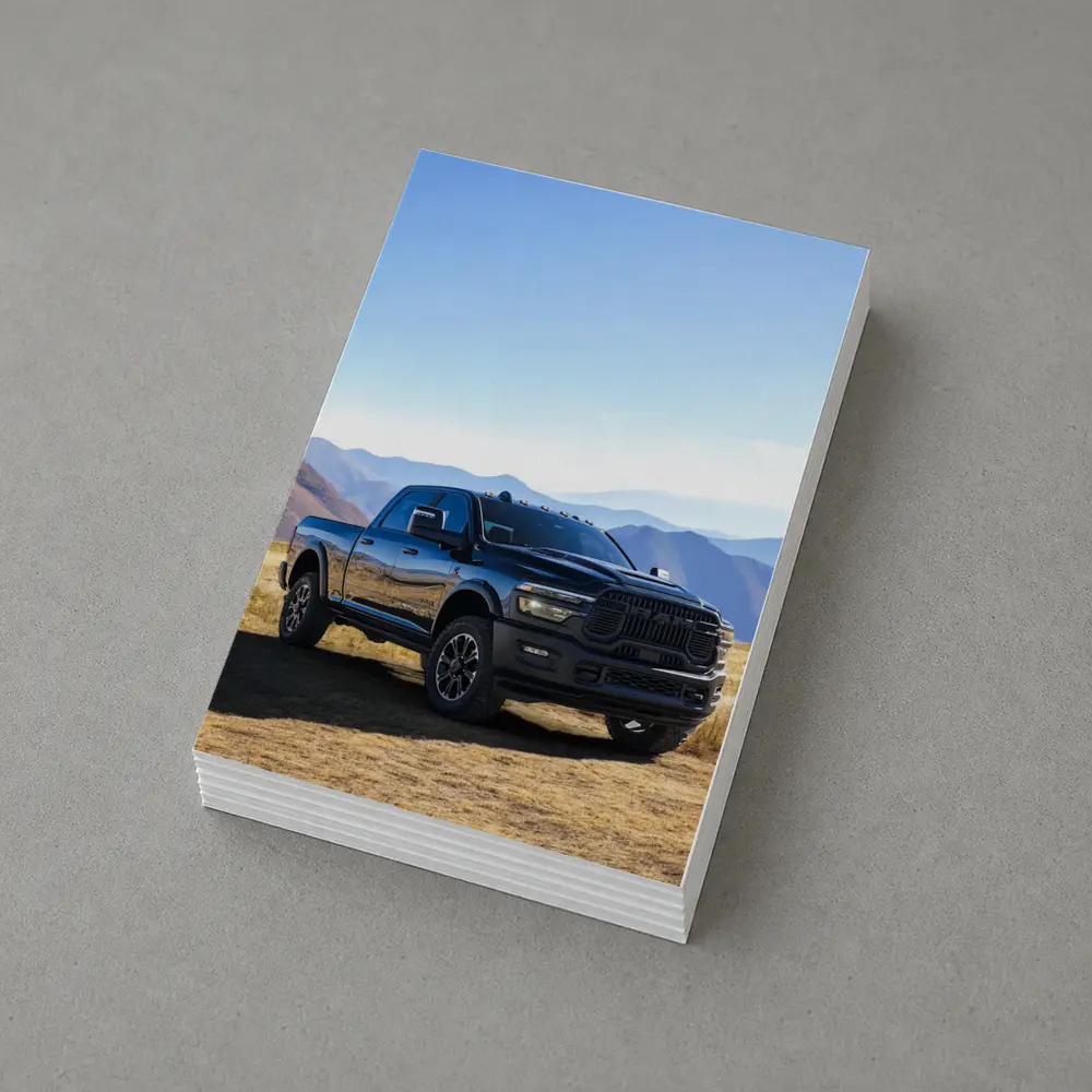 Ram Heavy Duty Truck Black Mountain Landscape – Postcards