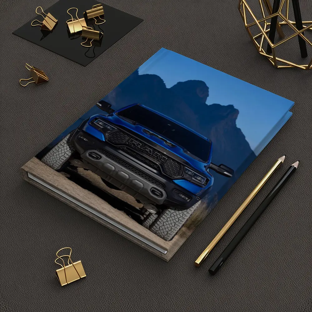 Ram TRX Blue Truck Mountain Background – Notebooks