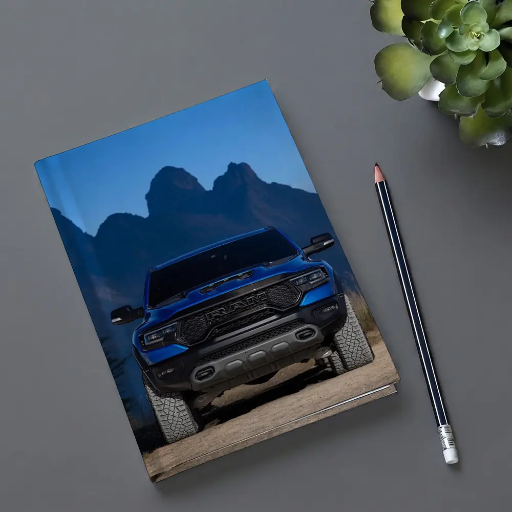 Ram TRX Blue Truck Mountain Background – Notebooks