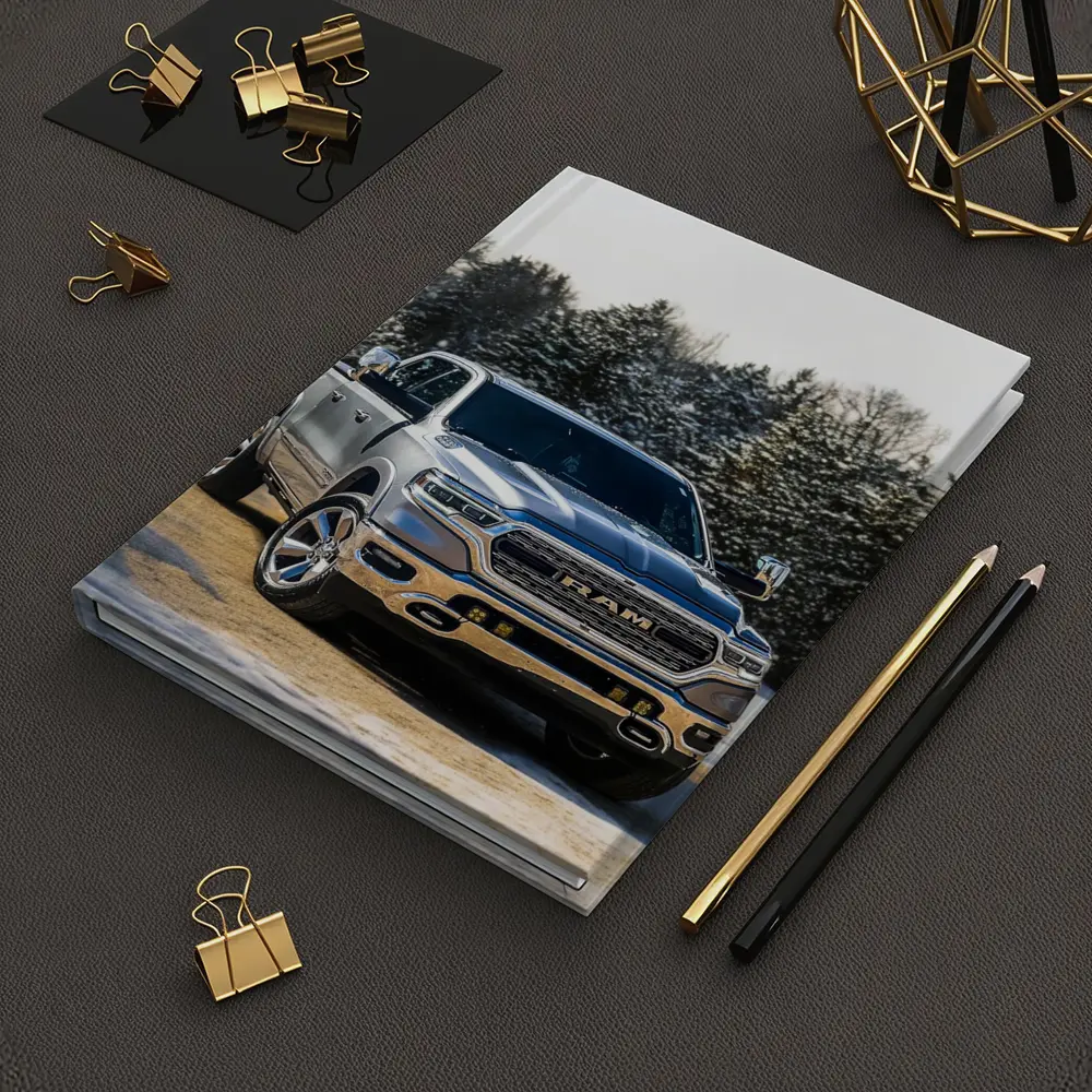 Ram Truck Silver Winter Snow Forest – Notebooks