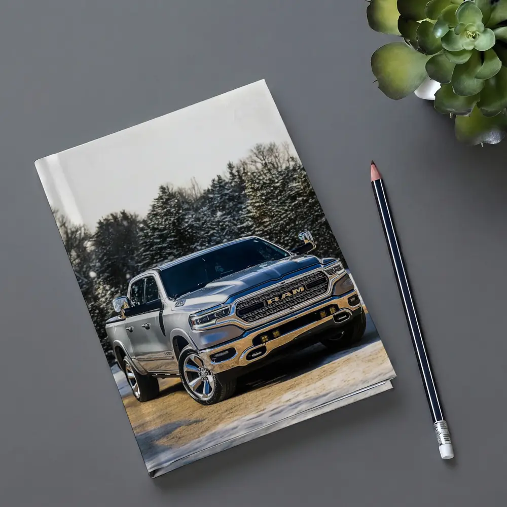 Ram Truck Silver Winter Snow Forest – Notebooks