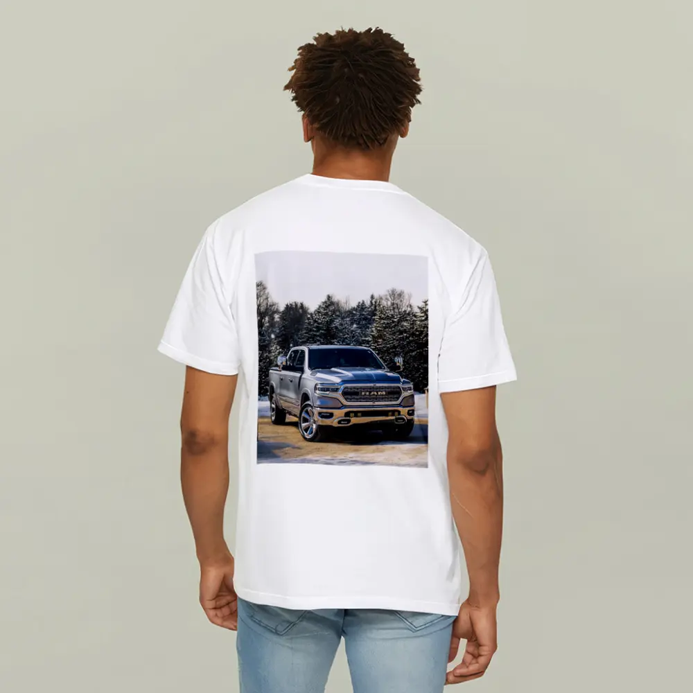 Ram Truck Silver Winter Snow Forest – T-Shirts