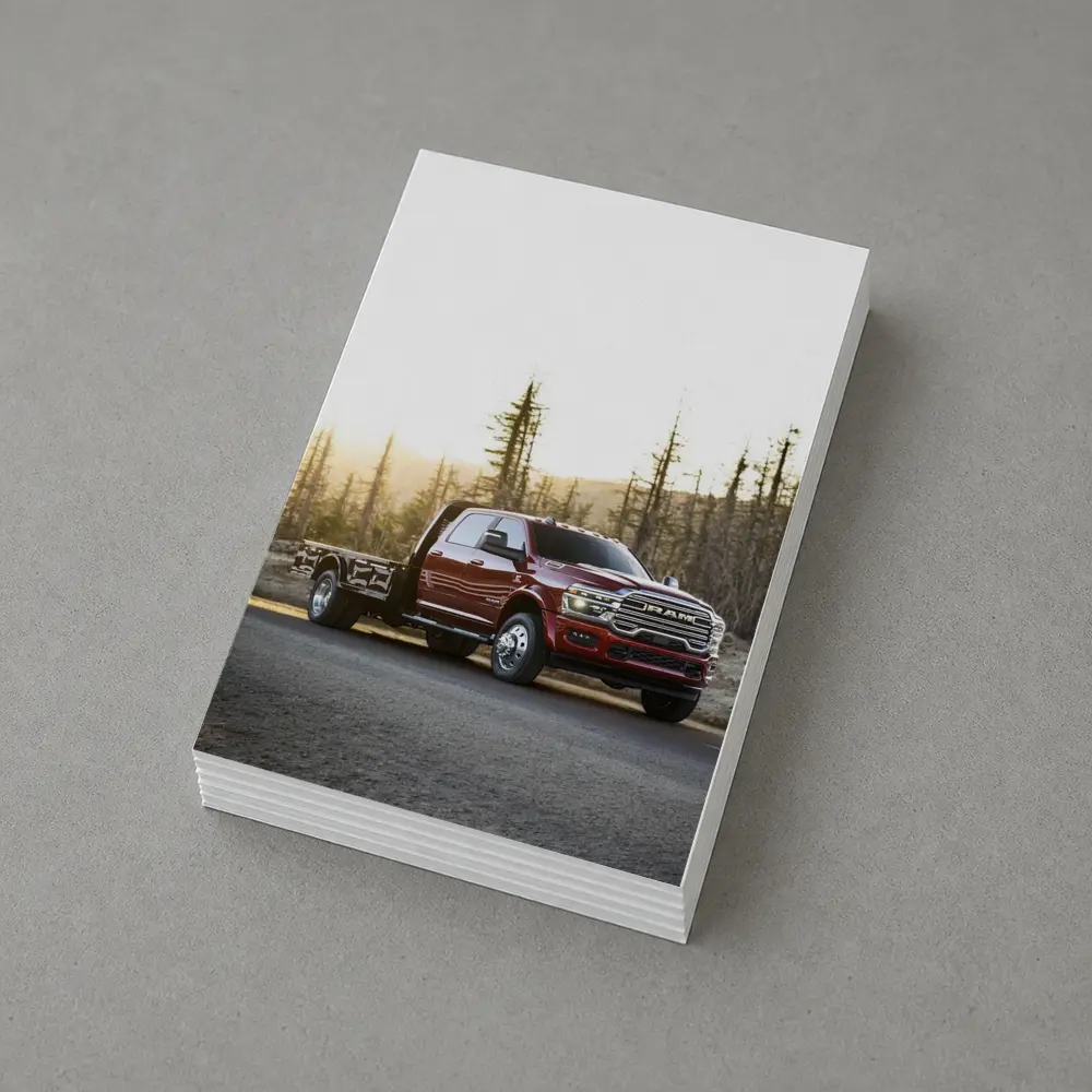 Ram Truck Red on Forest Desert Road – Postcards