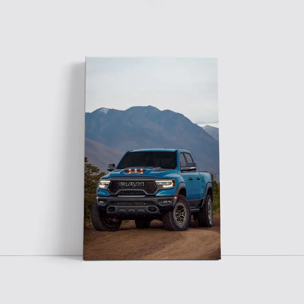 Ram TRX Truck Blue Mountain Dirt Road – Wall Art