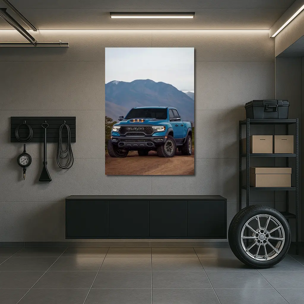 Ram TRX Truck Blue Mountain Dirt Road – Wall Art