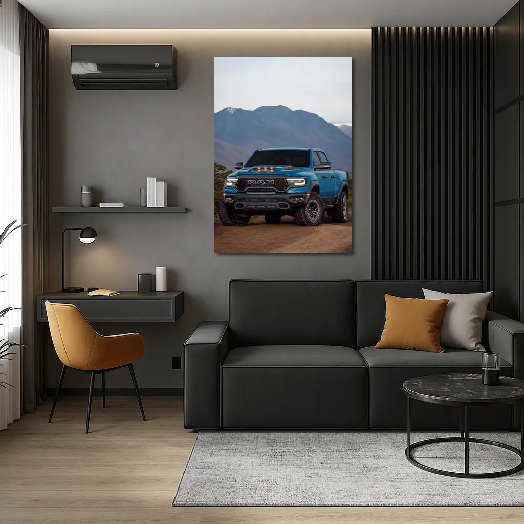 Ram TRX Truck Blue Mountain Dirt Road – Wall Art