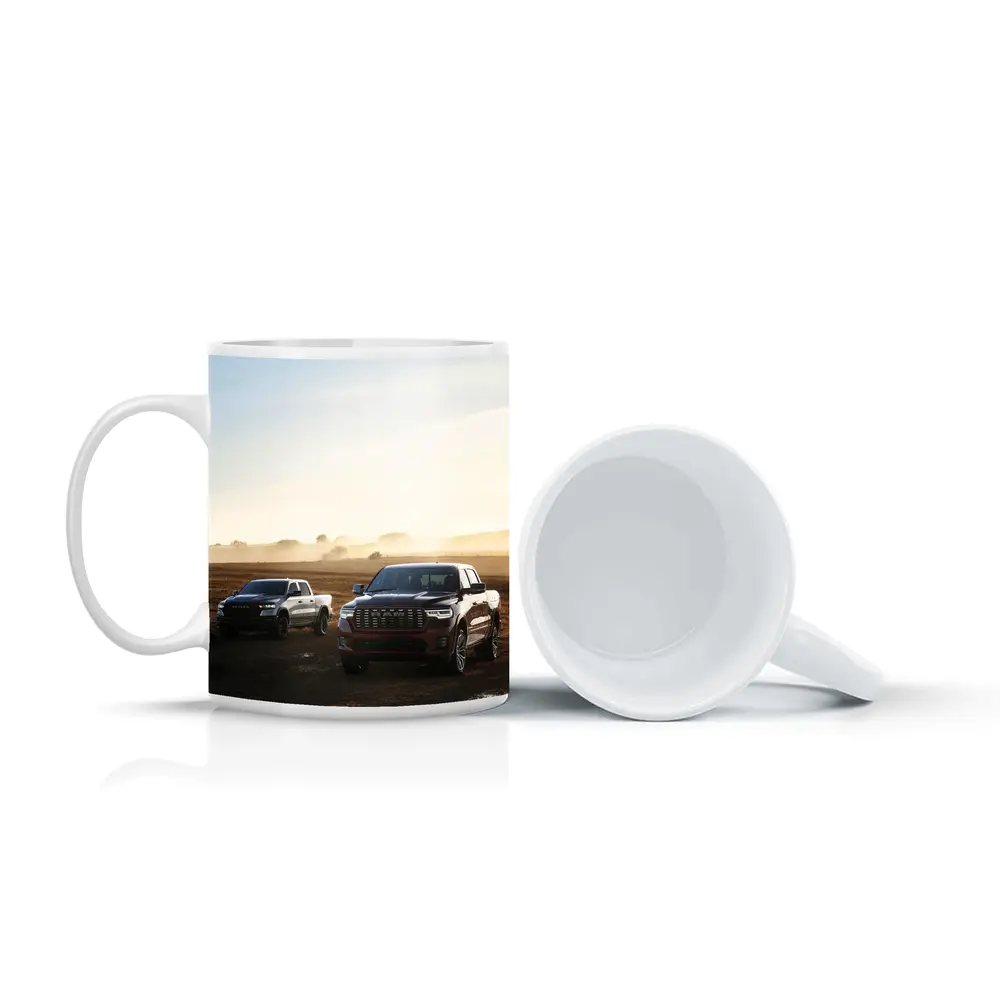 Ram Trucks Dirt Road Misty Field – Mugs