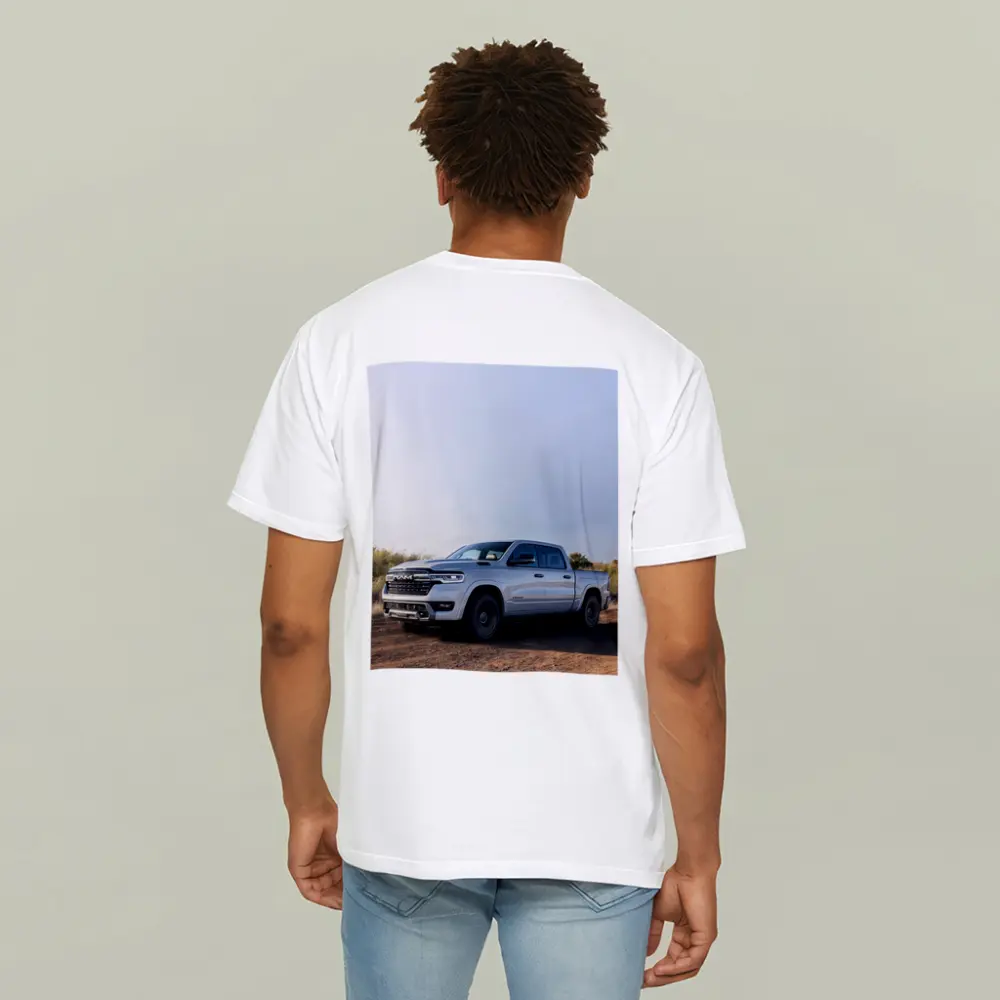 Ram Truck Silver Pickup Dusty Desert Road – T-Shirts