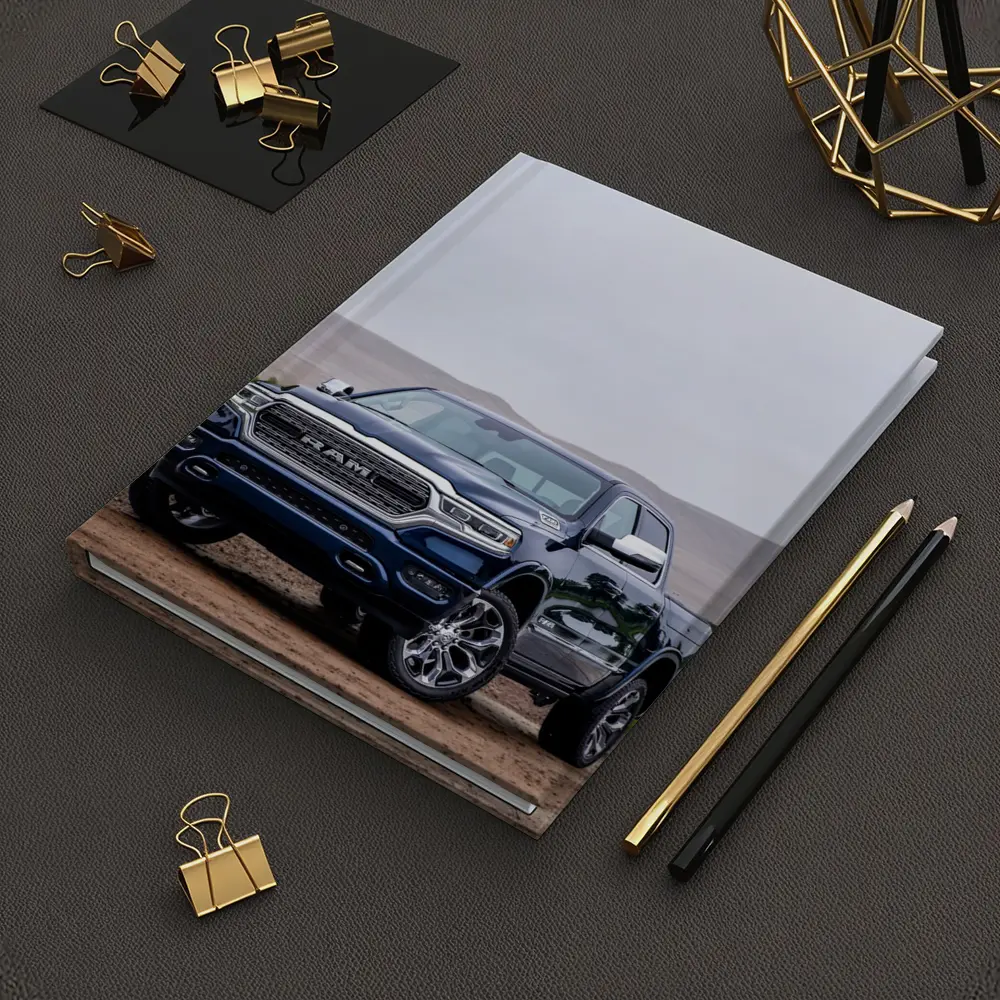 Ram Truck Navy Blue Dirt Road Desert – Notebooks