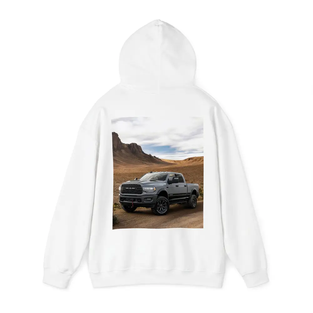 Ram Truck Gray Desert Rugged Road – Hoodies