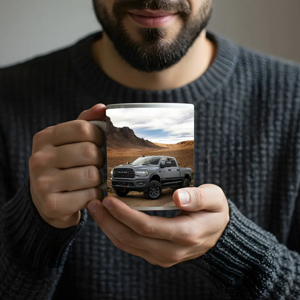 Ram Truck Gray Desert Rugged Road – Mugs