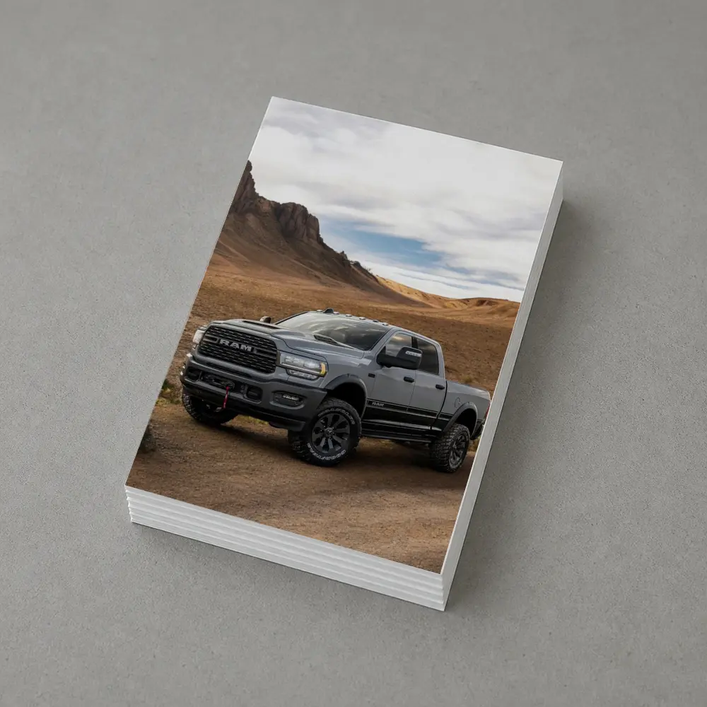 Ram Truck Gray Desert Rugged Road – Postcards