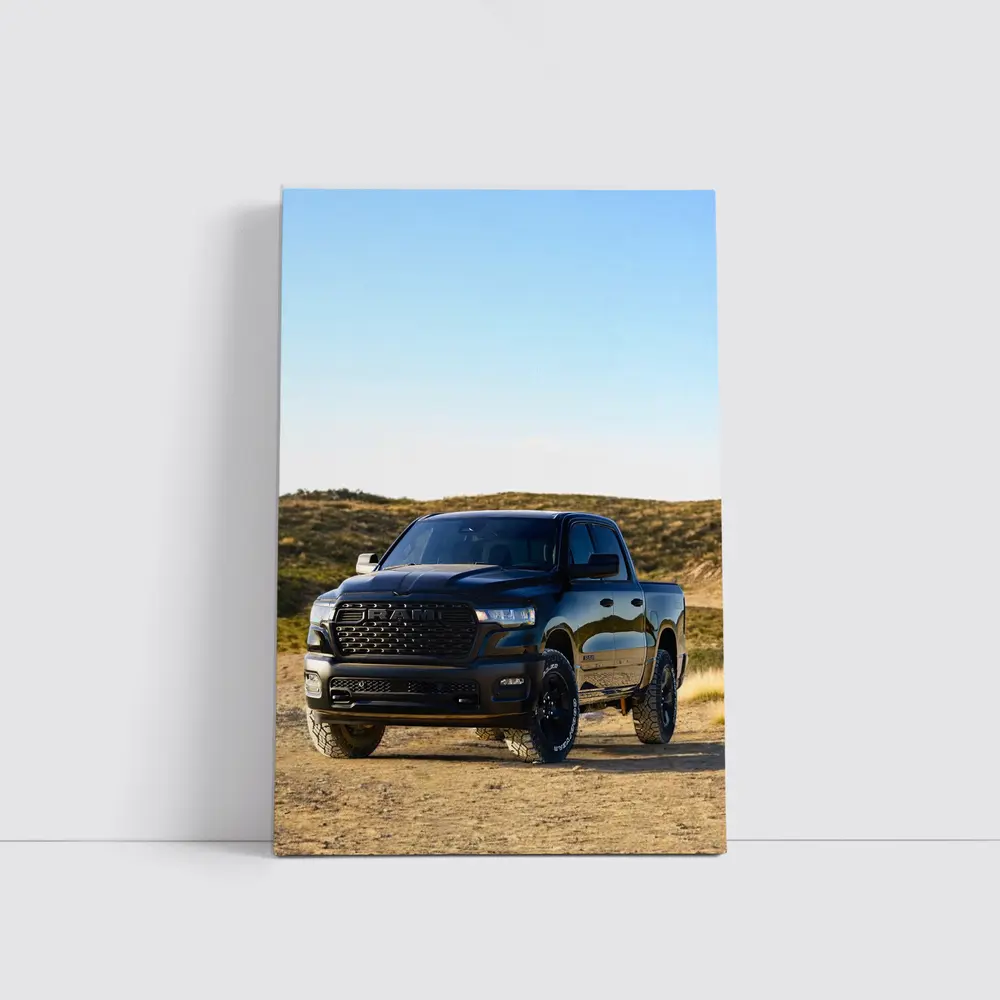 Ram Truck Black Desert Rugged Terrain – Wall Art