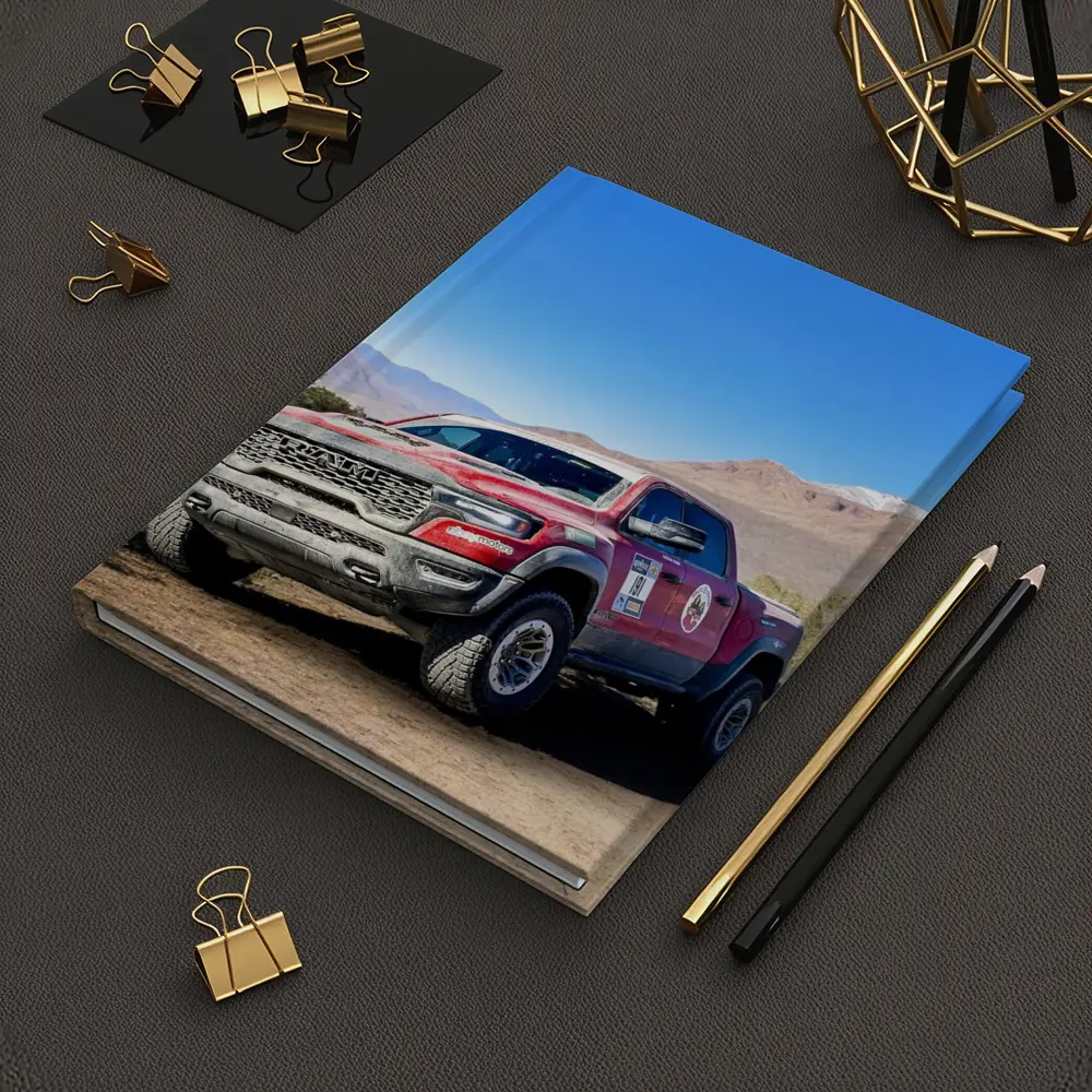Ram TRX Truck Dirt Trail Mountain Background – Notebooks