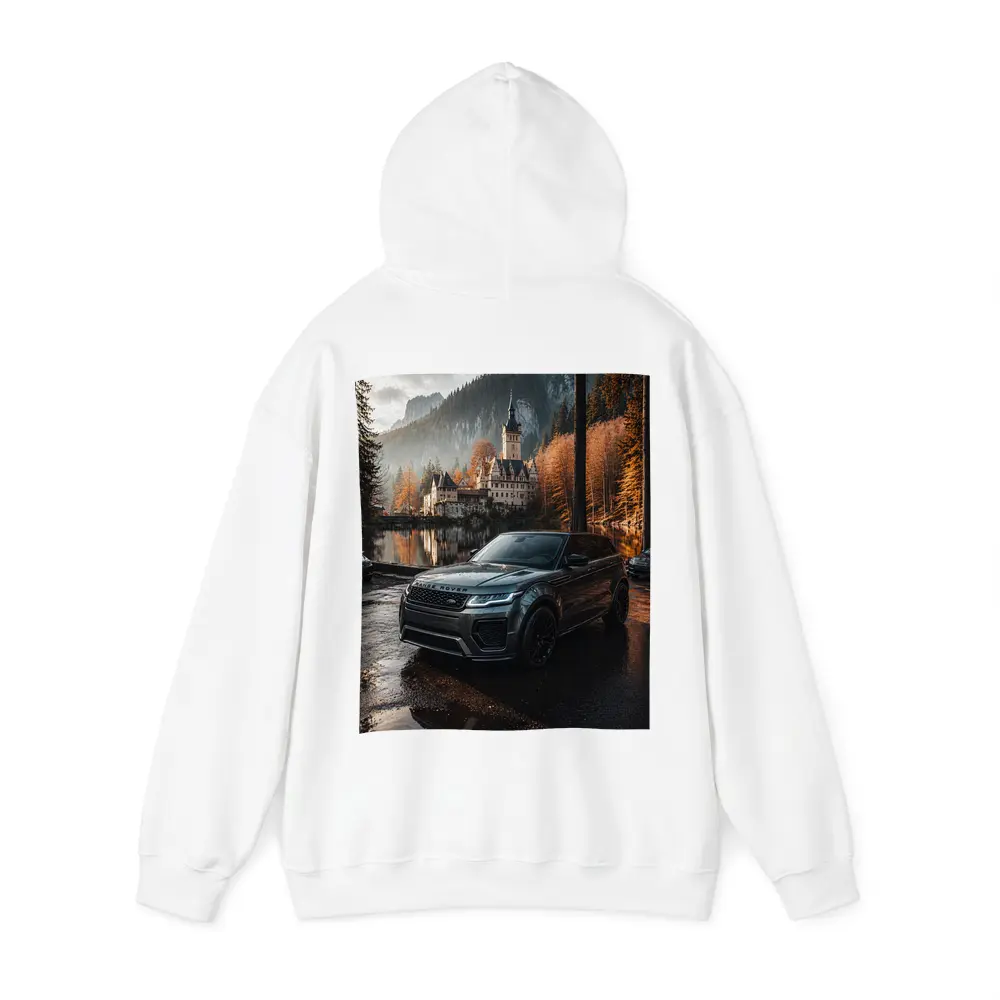 Range Rover Evoque Castle Forest Reflection – Hoodies