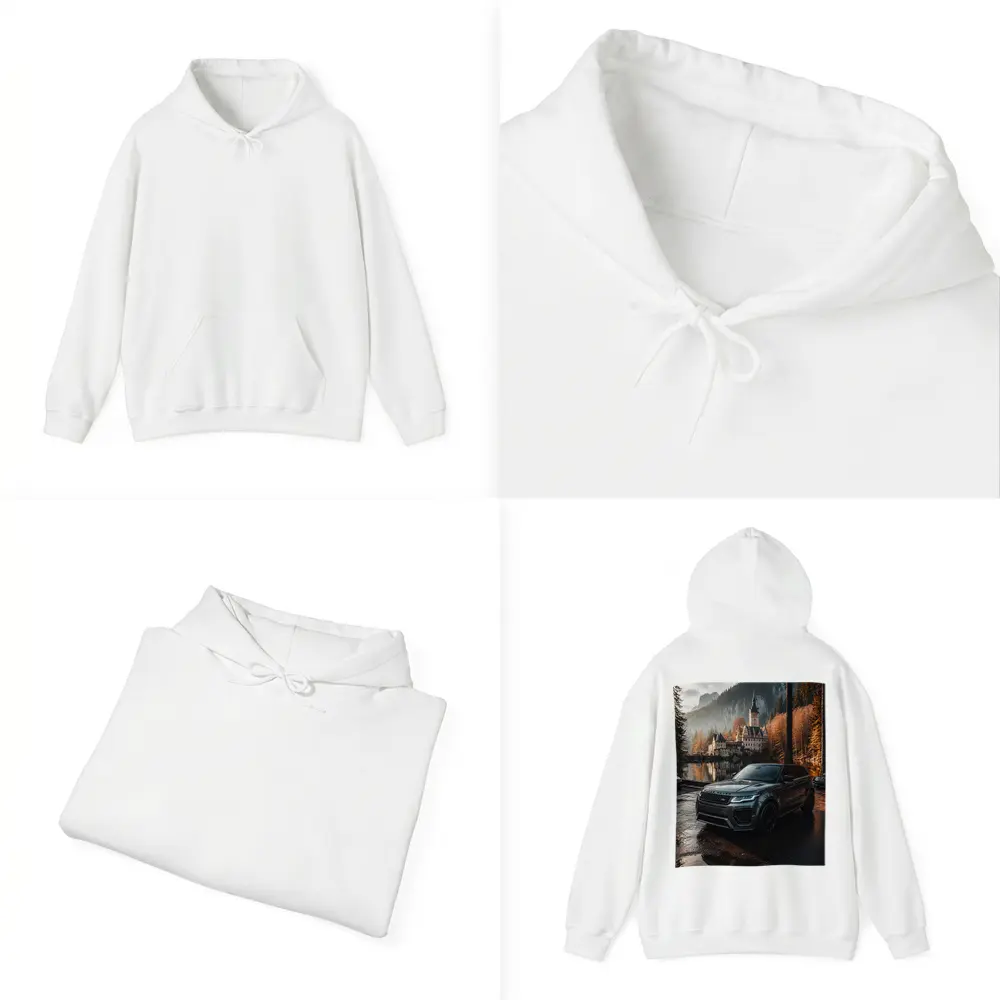 Range Rover Evoque Castle Forest Reflection – Hoodies