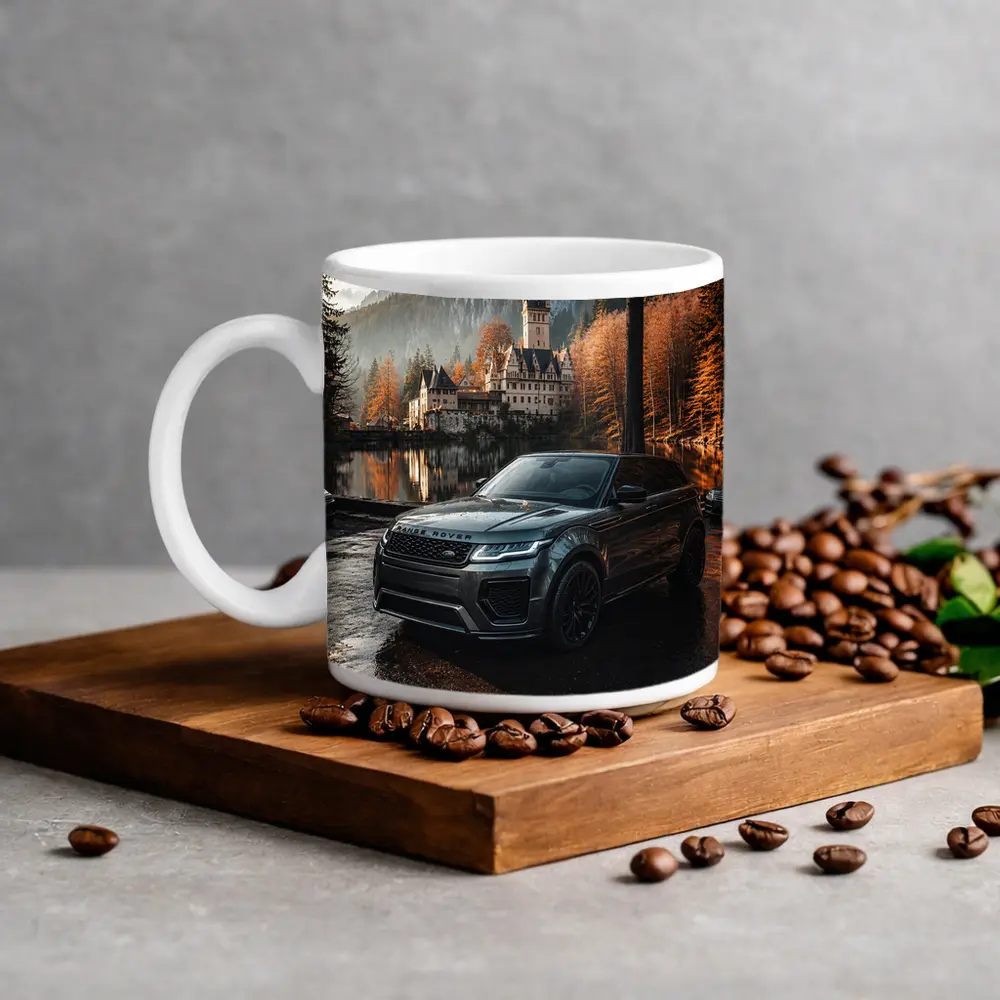 Range Rover Evoque Castle Forest Reflection – Mugs